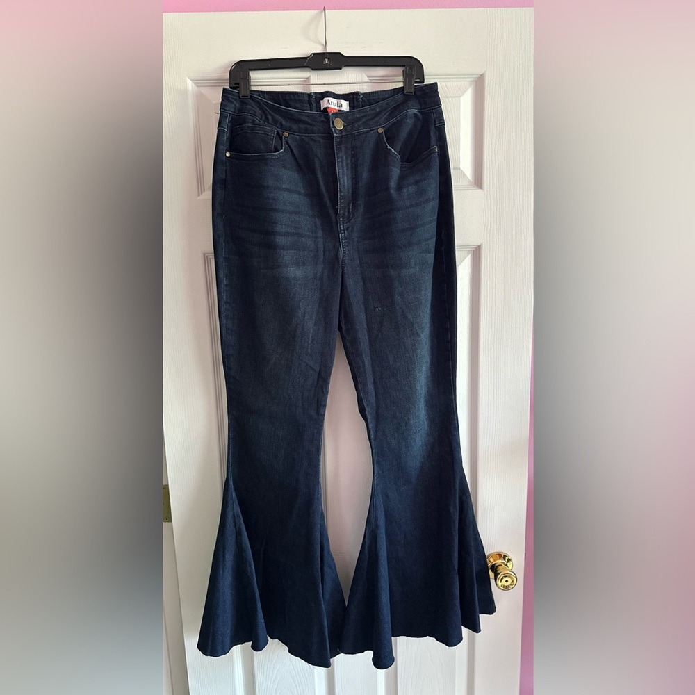 ARULA Deep Indigo Flare Jeans